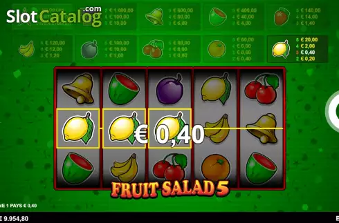 Οθόνη3. Fruit Salad 5-Line Κουλοχέρης