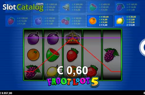 Οθόνη6. Froot Loot 5-Line Κουλοχέρης