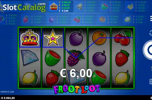 Οθόνη3. Froot Loot 9-Line Κουλοχέρης
