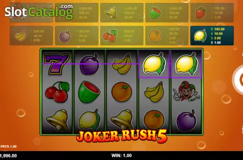 Οθόνη3. Joker Rush 5 Κουλοχέρης