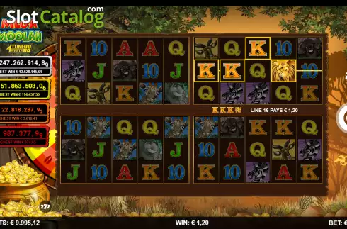 Οθόνη6. Mega Moolah 4Tune Reels Κουλοχέρης