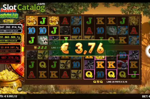 Οθόνη7. Mega Moolah 4Tune Reels Κουλοχέρης
