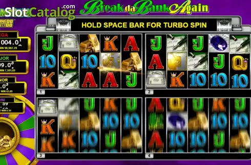 Οθόνη2. Break Da Bank Again Mega Moolah 4Tune Reels Κουλοχέρης