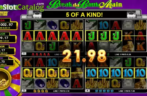 Οθόνη3. Break Da Bank Again Mega Moolah 4Tune Reels Κουλοχέρης