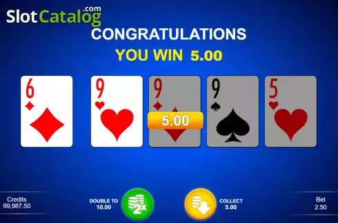 Οθόνη3. Double Double Bonus - Power Poker Κουλοχέρης
