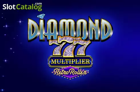 Diamond 777 Multiplier Retro Roller Λογότυπο Diamond 777 Multiplier Retro Roller Λογότυπο