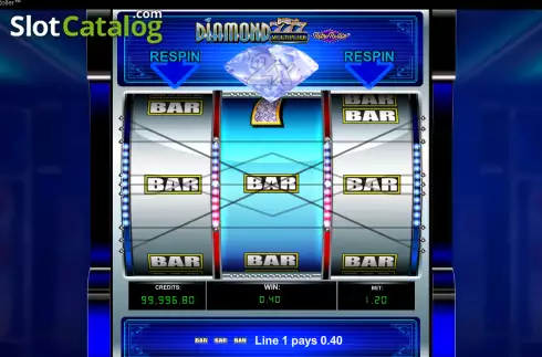 Οθόνη3. Diamond 777 Multiplier Retro Roller Κουλοχέρης