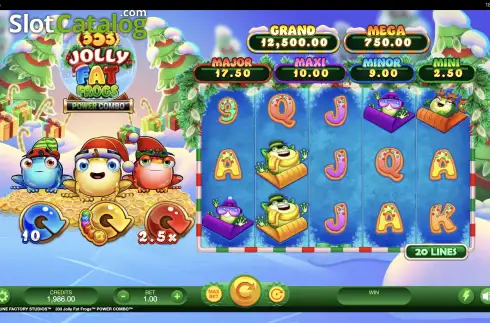 Οθόνη2. 333 Jolly Fat Frogs Power Combo Κουλοχέρης 