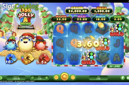 Οθόνη6. 333 Jolly Fat Frogs Power Combo Κουλοχέρης 