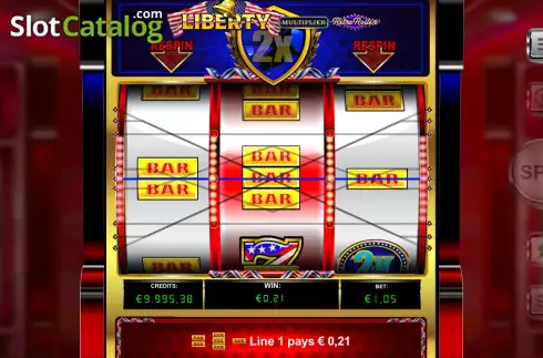 Οθόνη4. Liberty Multiplier Retro Roller Κουλοχέρης