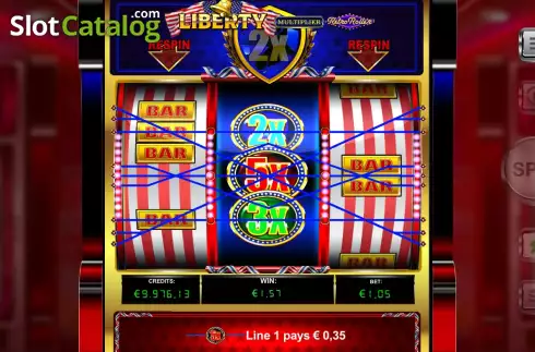 Οθόνη6. Liberty Multiplier Retro Roller Κουλοχέρης