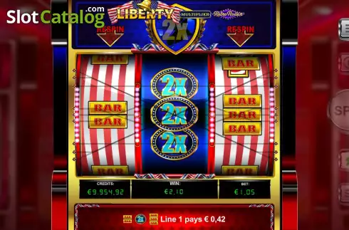 Οθόνη8. Liberty Multiplier Retro Roller Κουλοχέρης