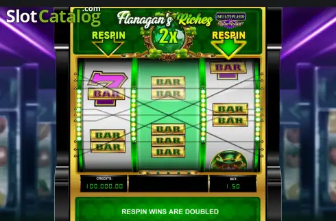 Οθόνη2. Flanagan's Riches Multiplier Retro Roller Κουλοχέρης