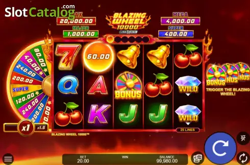 Οθόνη2. Blazing Wheel 10000 Κουλοχέρης