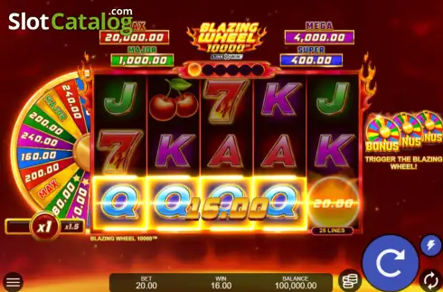 Οθόνη3. Blazing Wheel 10000 Κουλοχέρης