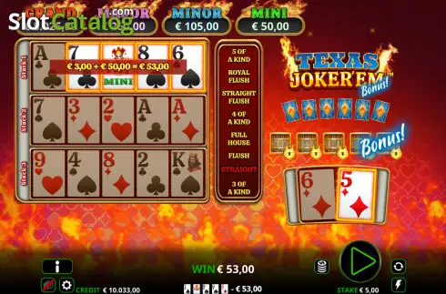 Οθόνη3. Texas Joker'Em Κουλοχέρης