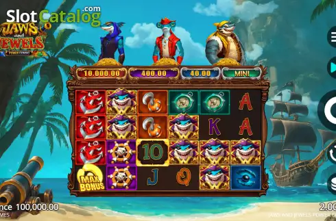 Οθόνη2. Jaws and Jewels Power Combo Κουλοχέρης