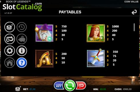 Οθόνη8. Book of Legends (Games Inc) Κουλοχέρης