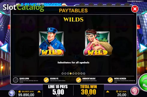 Οθόνη5. Cashbag Bandits Κουλοχέρης