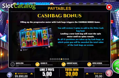 Οθόνη6. Cashbag Bandits Κουλοχέρης
