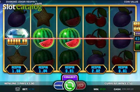 Οθόνη3. Diamond Joker Respin Κουλοχέρης