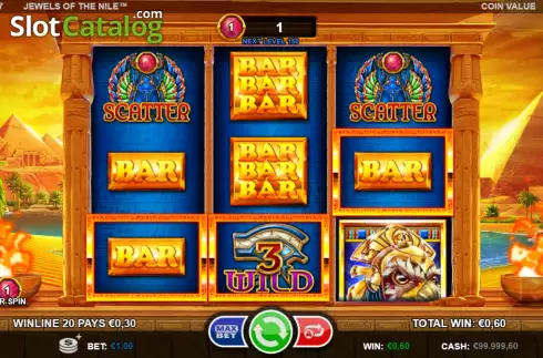 Οθόνη3. Jewels of the Nile (Games Inc) Κουλοχέρης