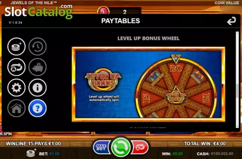 Οθόνη5. Jewels of the Nile (Games Inc) Κουλοχέρης