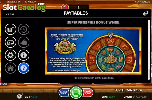 Οθόνη8. Jewels of the Nile (Games Inc) Κουλοχέρης