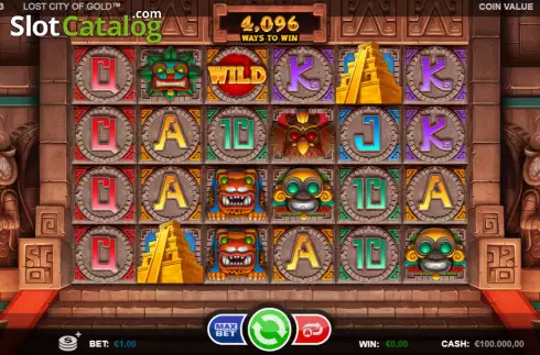 Οθόνη2. Lost City of Gold (Games Inc) Κουλοχέρης 