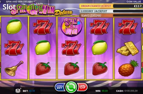 Οθόνη2. Spin and Win Deluxe (Games Inc) Κουλοχέρης