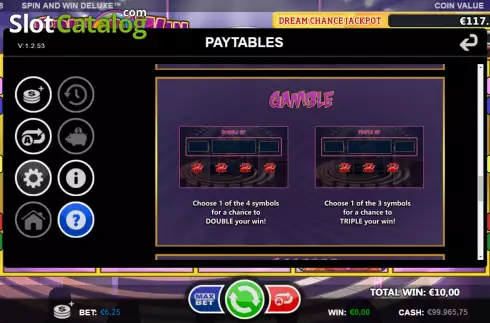 Οθόνη6. Spin and Win Deluxe (Games Inc) Κουλοχέρης