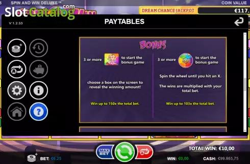 Οθόνη8. Spin and Win Deluxe (Games Inc) Κουλοχέρης