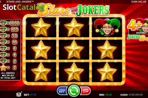 Οθόνη2. Stars and Jokers Κουλοχέρης