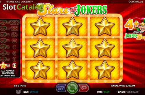 Οθόνη3. Stars and Jokers Κουλοχέρης