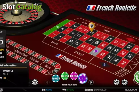 Οθόνη3. French Roulette (Games Inc) Κουλοχέρης