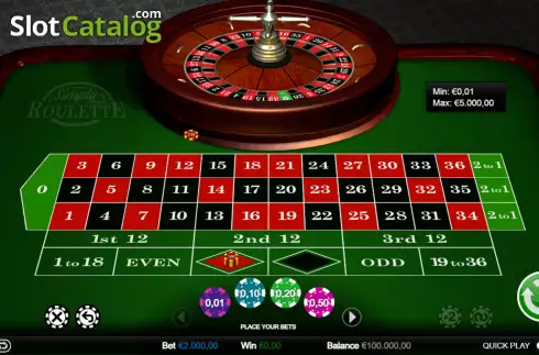 Οθόνη2. Simply Roulette Κουλοχέρης