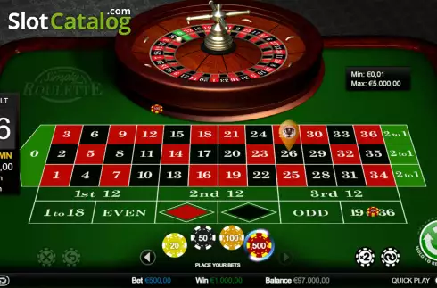 Οθόνη4. Simply Roulette Κουλοχέρης