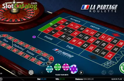 Οθόνη2. La Partage Roulette (Games Inc) Κουλοχέρης