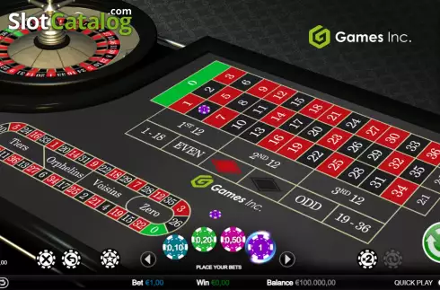 Οθόνη2. Lo-Roller European Roulette (Games Inc) Κουλοχέρης 