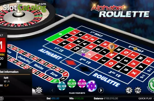 Οθόνη4. Alphabet Roulette Κουλοχέρης