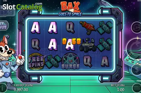 Οθόνη3. Bax Goes To Space Κουλοχέρης