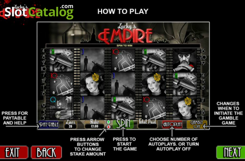 Οθόνη4. Lucky's Empire Κουλοχέρης