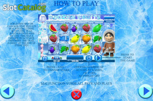 Οθόνη4. Frozen Fruits (Games Warehouse) Κουλοχέρης