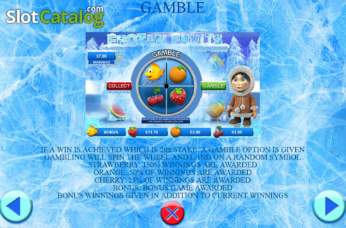 Οθόνη7. Frozen Fruits (Games Warehouse) Κουλοχέρης