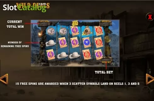 Οθόνη5. Wild Bandits (Games Warehouse) Κουλοχέρης
