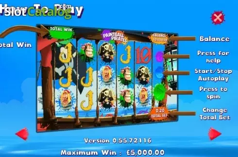 Οθόνη4. Paintball Pirates Κουλοχέρης