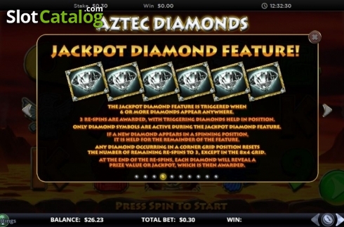 Οθόνη7. Aztec Diamonds Κουλοχέρης