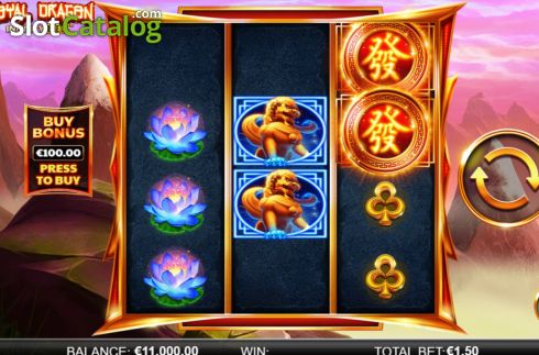 Οθόνη3. Royal Dragon Infinity Reels Κουλοχέρης 