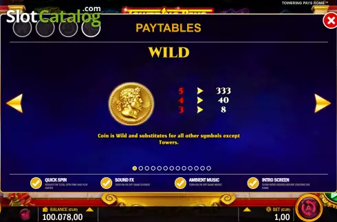 Οθόνη9. Towering Pays Rome Κουλοχέρης