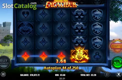 Οθόνη4. Towering Pays Excalibur Κουλοχέρης 